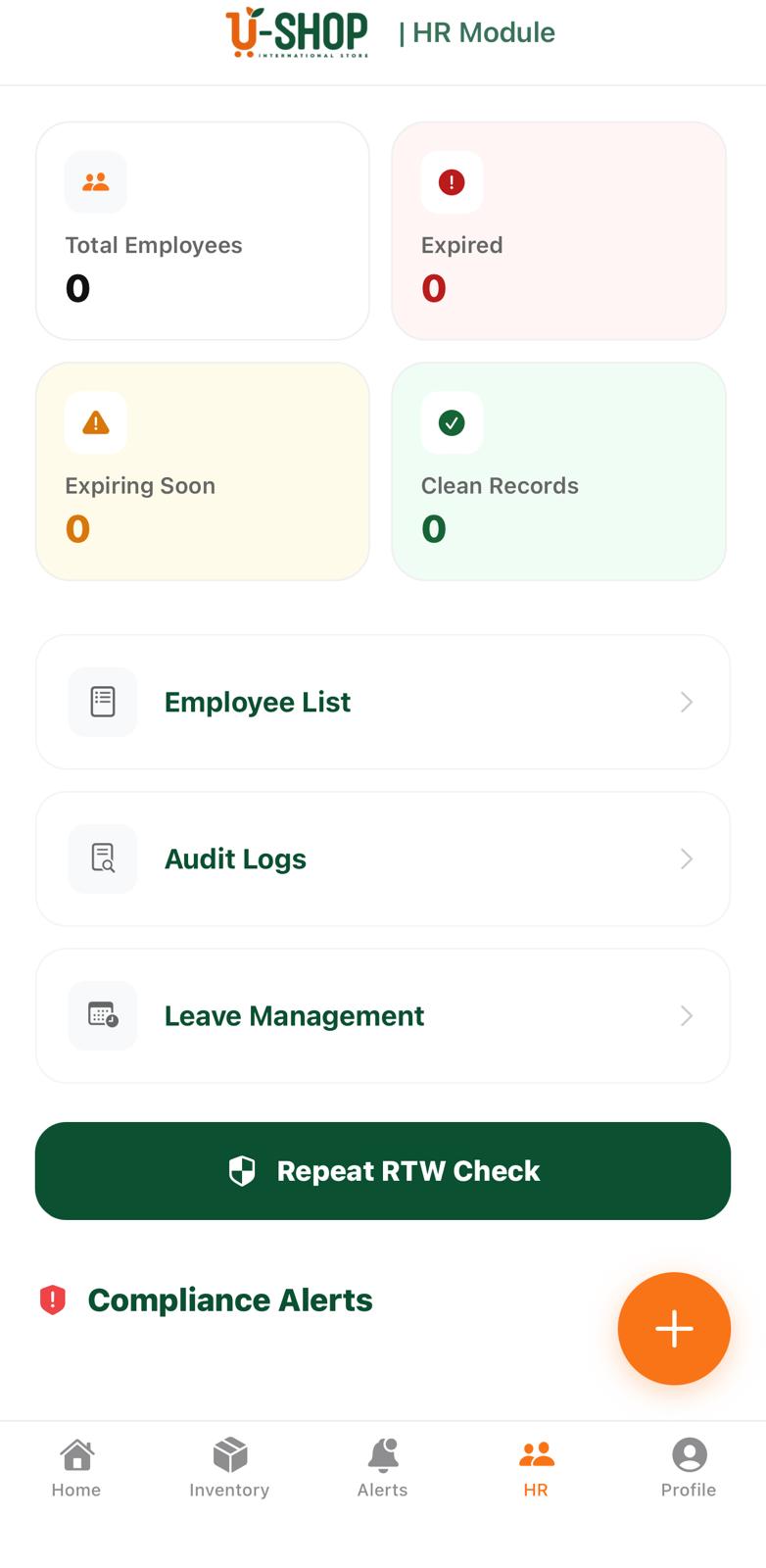 U-Shop HR Management screenshot 1